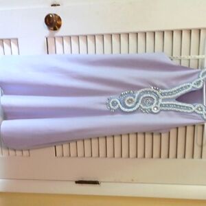 Lilly Pulitzer Lavender  Swing Style Dress with Beaded Accents..stunning
